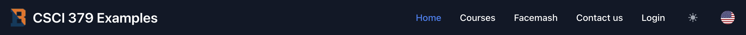 Example Navbar English