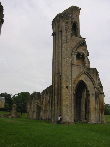 Image of Scott stands near one of the four columns in the main crossing.