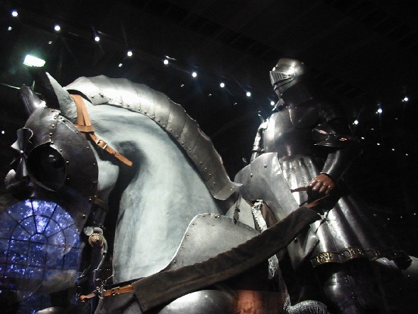 Image of Armor on Horse and Knight