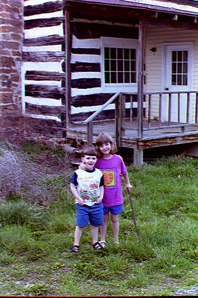 Image of Kids in front of old Brake Post Office