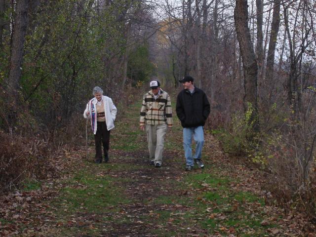 Image of Mom, Dad and Chris on
Trail